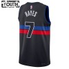 Dres Detroit Pistons Killian Hayes 7 Jordan 2022-23 Statement Edition Crno Swingman - Dječji